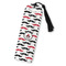 Mustache Print Plastic Bookmarks - Front