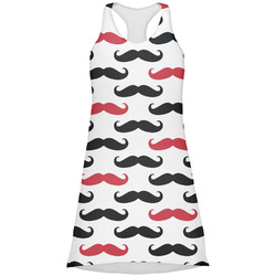 Mustache Print Racerback Dress - X Small