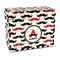 Mustache Print Recipe Box - Full Color - Front/Main