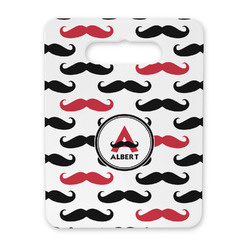 Mustache Print Rectangular Trivet with Handle (Personalized)