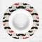 Mustache Print Round Linen Placemats - LIFESTYLE (single)