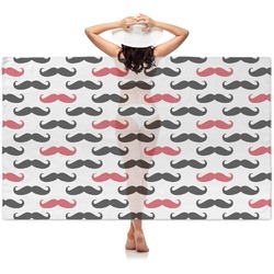 Mustache Print Sheer Sarong