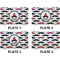 Mustache Print Set of Rectangular Dinner Plates (Approval)