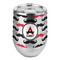 Mustache Print Stemless Wine Tumbler - Full Print - Front/Main