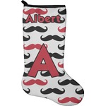 Mustache Print Holiday Stocking - Neoprene (Personalized)