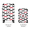 Mustache Print Suitcase Set 4 - APPROVAL