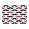 Mustache Print Tissue Paper - Heavyweight - Large - Front