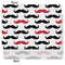 Mustache Print Tissue Paper - Heavyweight - Medium - Front & Back