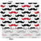 Mustache Print Tissue Paper - Heavyweight - XL - Front & Back