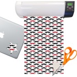 Mustache Print Sticker Vinyl Sheet (Permanent)