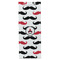 Mustache Print Wine Gift Bag - Matte - Front