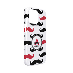 Mustache Print iPhone Case - Plastic - iPhone 13 Mini (Personalized)