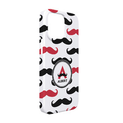 Mustache Print iPhone Case - Plastic - iPhone 13 Pro (Personalized)