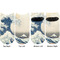 Great Wave off Kanagawa Adult Ankle Socks - Double Pair - Front and Back - Apvl