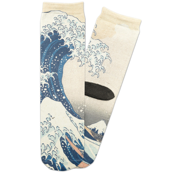 Custom Great Wave off Kanagawa Adult Crew Socks