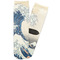 Great Wave off Kanagawa Adult Crew Socks - Single Pair - Front and Back