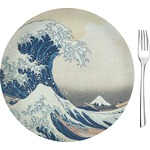 Great Wave off Kanagawa 8" Glass Appetizer / Dessert Plates - Single or Set