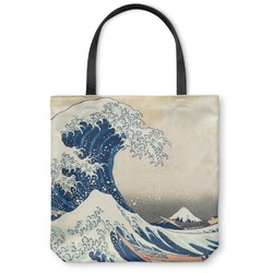 Great Wave off Kanagawa Canvas Tote Bag - Large - 18"x18"