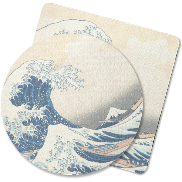 Custom Great Wave off Kanagawa Rubber Backed Coaster