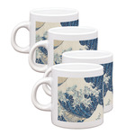 Great Wave off Kanagawa Single Shot Espresso Cups - Set of 4