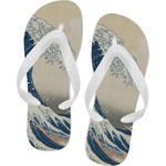 Great Wave off Kanagawa Flip Flops - XSmall