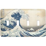 Great Wave off Kanagawa Light Switch Cover (4 Toggle Plate)