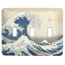 Great Wave off Kanagawa Light Switch Cover (3 Toggle Plate)