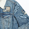 Great Wave off Kanagawa Patches Lifestyle Jean Jacket Detail