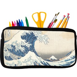 Great Wave off Kanagawa Neoprene Pencil Case - Small