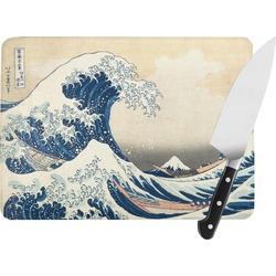Great Wave off Kanagawa Rectangular Glass Cutting Board - Large - 15.25"x11.25"