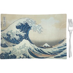 Great Wave off Kanagawa Glass Rectangular Appetizer / Dessert Plate