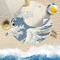 Great Wave off Kanagawa Round Beach Towel Lifestyle