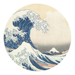 Great Wave off Kanagawa Round Decal - Large