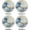 Great Wave off Kanagawa Set of Appetizer / Dessert Plates (Approval)