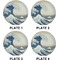 Great Wave off Kanagawa Set of Lunch / Dinner Plates (Approval)