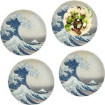 Great Wave off Kanagawa Set of 4 Glass Lunch / Dinner Plate 10"