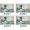 Great Wave off Kanagawa Set of Rectangular Dinner Plates (Approval)