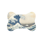 Great Wave off Kanagawa Bone Shaped Dog Food Mat (Small)