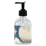 Great Wave off Kanagawa Glass Soap & Lotion Bottle - Single Bottle