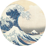 Great Wave off Kanagawa Multipurpose Round Labels - 1"