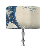 Great Wave off Kanagawa 12" Drum Lamp Shade - Fabric