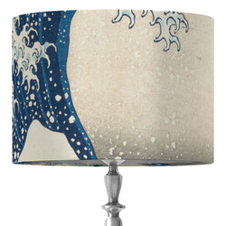 Great Wave off Kanagawa 16" Drum Lamp Shade - Fabric