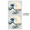 Great Wave off Kanagawa 5" Multipurpose Round Label - Sheet