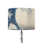 Great Wave off Kanagawa 8" Drum Lamp Shade - Fabric