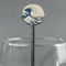 Great Wave off Kanagawa Black Plastic 5.5" Stir Stick - Round - Main