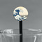 Great Wave off Kanagawa Black Plastic 7" Stir Stick - Round - Main