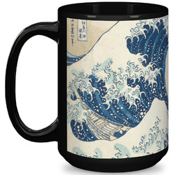 Great Wave off Kanagawa 15 Oz Coffee Mug - Black