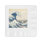 Great Wave off Kanagawa Coined Cocktail Napkins