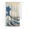 Great Wave off Kanagawa Custom Curtain With Window and Rod