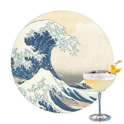 Great Wave off Kanagawa Printed Drink Topper - 3.25"